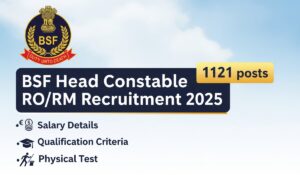 BSF Head Constable RO/RM Recruitment 2025