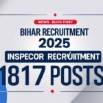 Bihar Inspector Recruitment 2025
