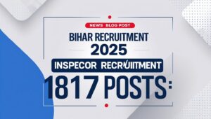 Bihar Inspector Recruitment 2025