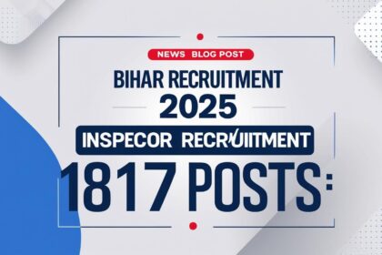 Bihar Inspector Recruitment 2025