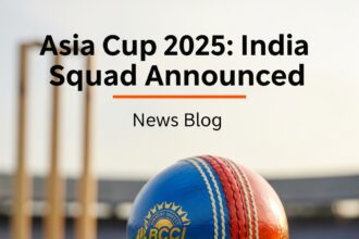 Indian team announced for T20 Asia Cup 2025