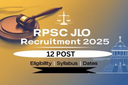 RPSC JLO Recruitment 2025