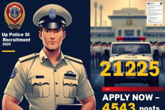 UP Police SI Recruitment 2025 apply online for 4543 Post