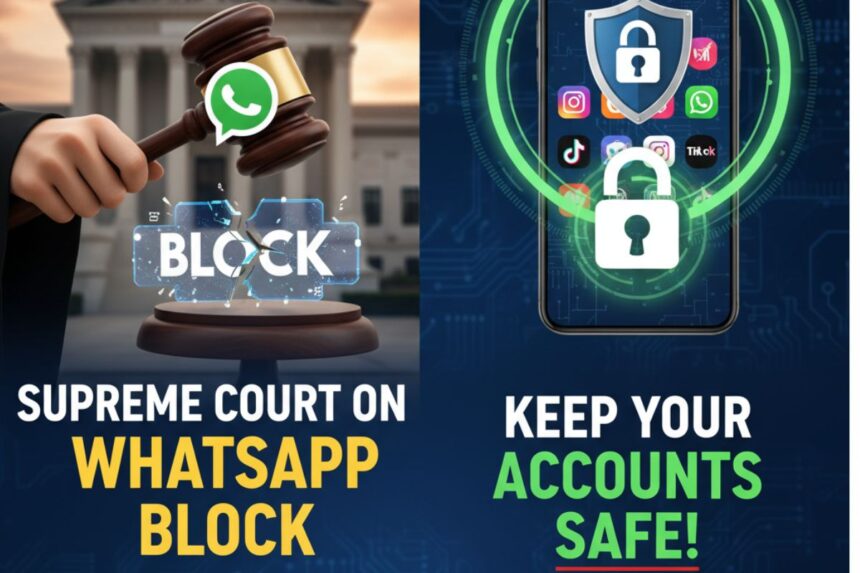 WhatsApp ब्लॉक होने पर सुप्रीम कोर्ट ने क्या कहा?
