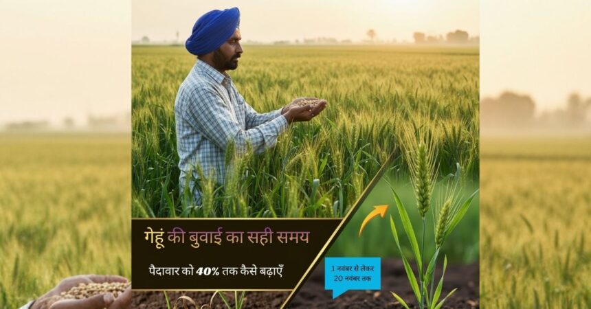 गेहूं की बुवाई का सही समय