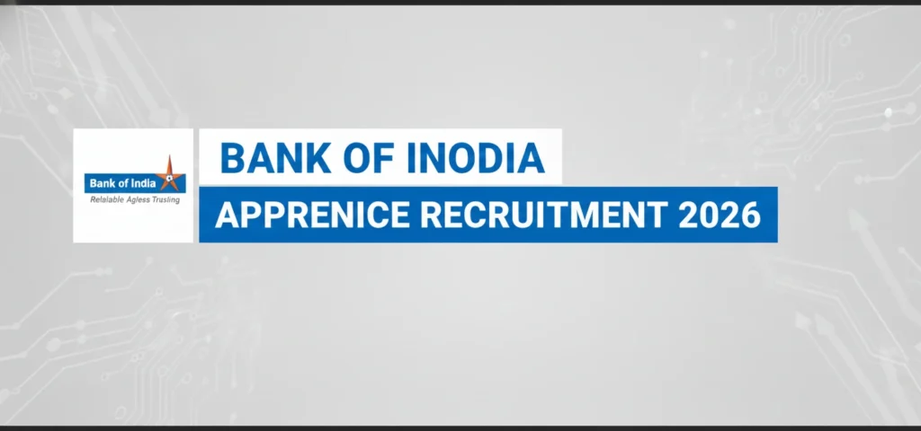 Bank of India Apprentice Recruitment 2026