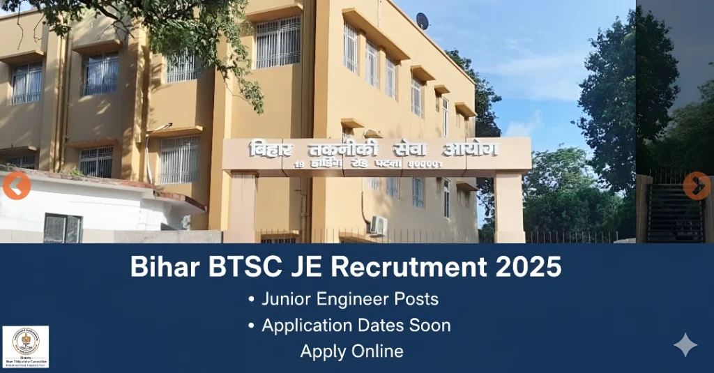 Bihar BTSC JE Recruitment 2025