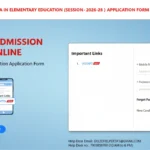 Bihar D.El.Ed Admission 2026
