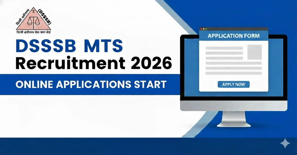 DSSSB MTS Recruitment 2026