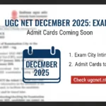 UGC NET December 2025 City Intimation Slip