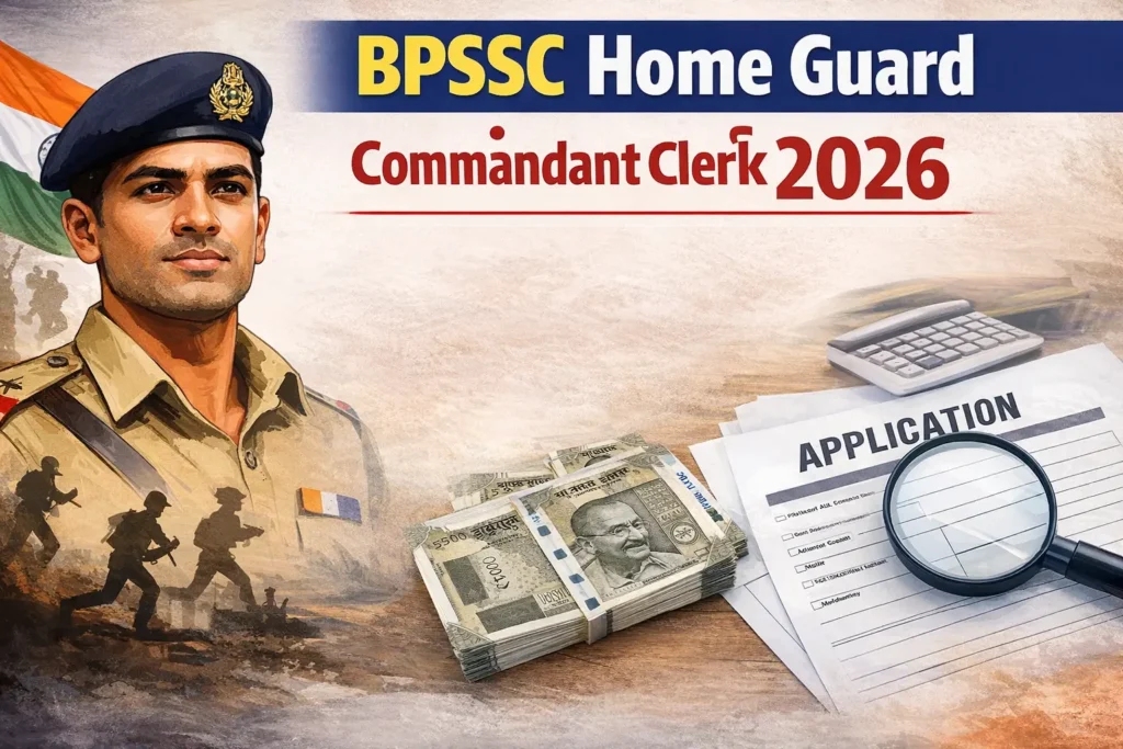 BPSSC Home Guard Commandant Clerk 2026