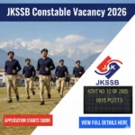 JKSSB Constable Vacancy 2026