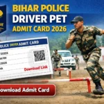 Bihar Police Driver Constable PET 2026 Exam Date
