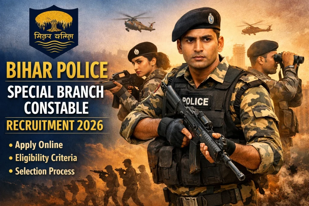 Bihar Police Special Branch Constable Recruitment 2026