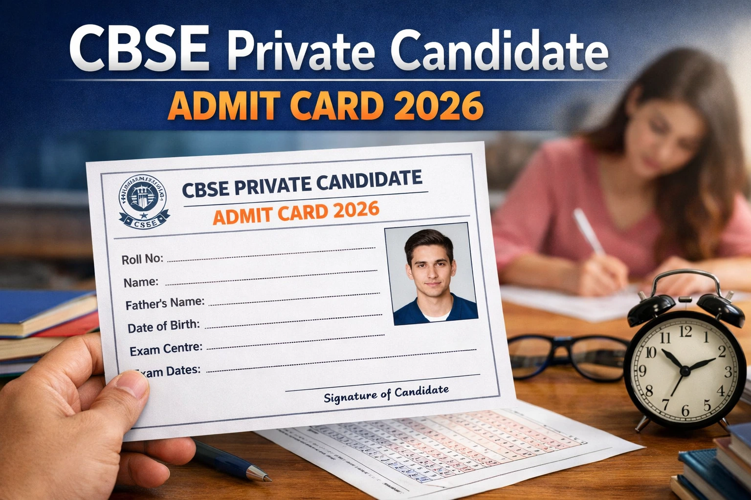 CBSE Private Candidate Admit Card 2026: एडमिट कार्ड लिंक जारी, ऐसे करें डाउनलोड
