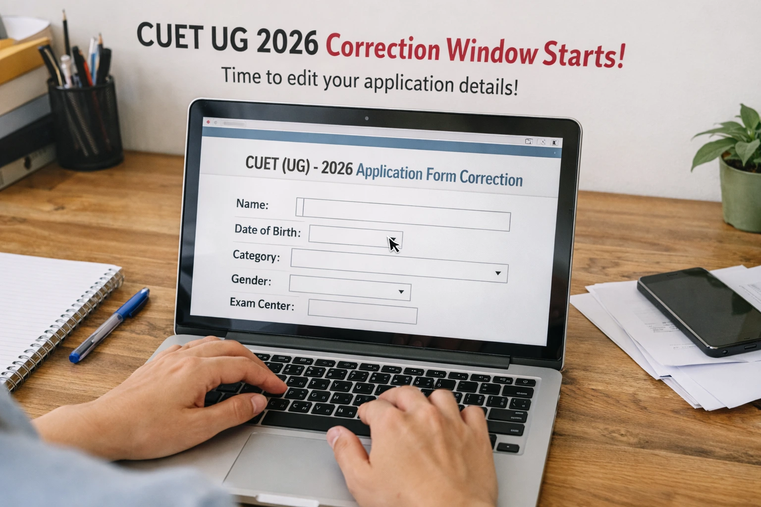 Breaking News: CUET UG 2026 Correction Window शुरू; NTA ने जारी किया आधिकारिक नोटिस