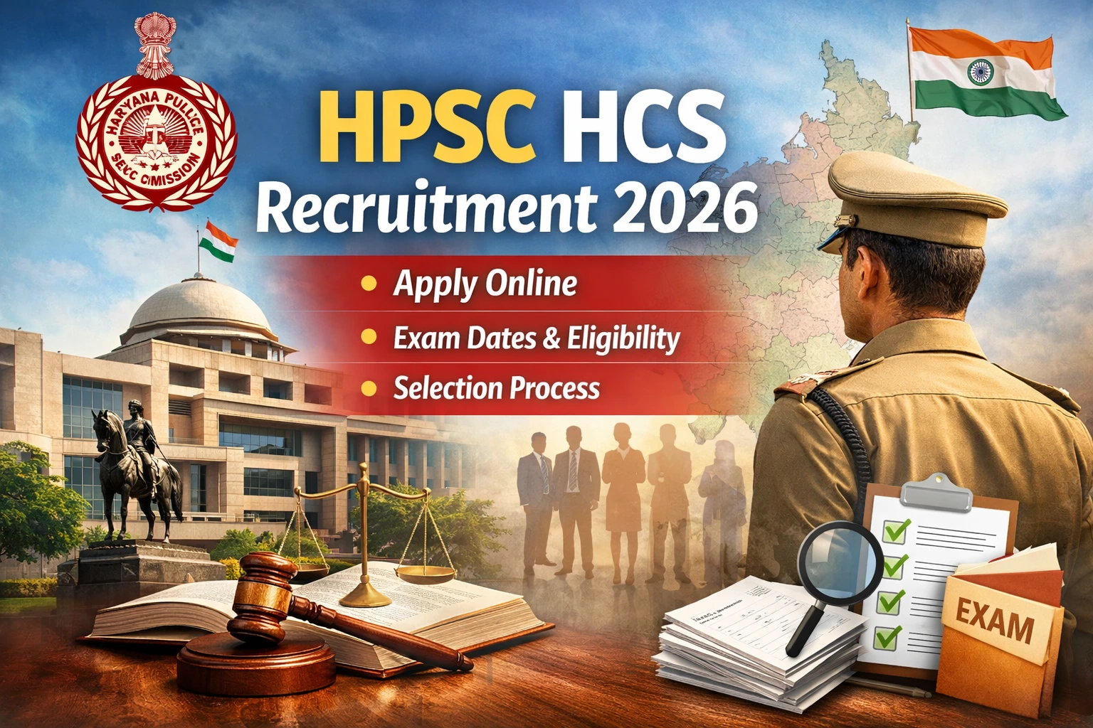HPSC HCS Recruitment 2026: हरियाणा सिविल सेवा परीक्षा का नोटिफिकेशन जारी, जानें योग्यता और आवेदन प्रक्रिया