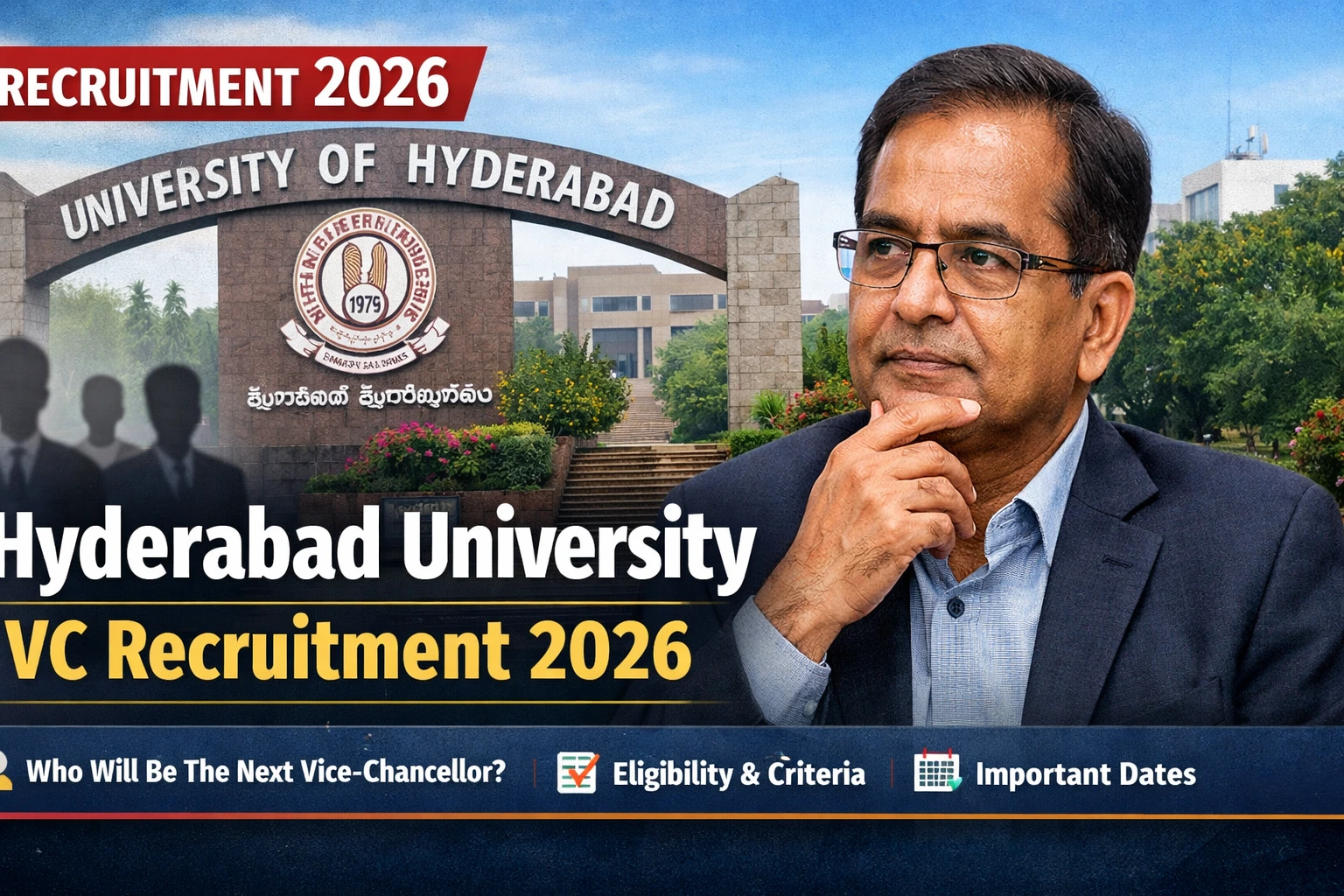 बड़ी खबर | Hyderabad University VC Recruitment 2026: कुलपति पद पर भर्ती