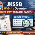 JKSSB Website Operator Answer Key 2026 जारी