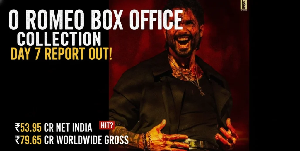 O Romeo Box Office Collection Day 7