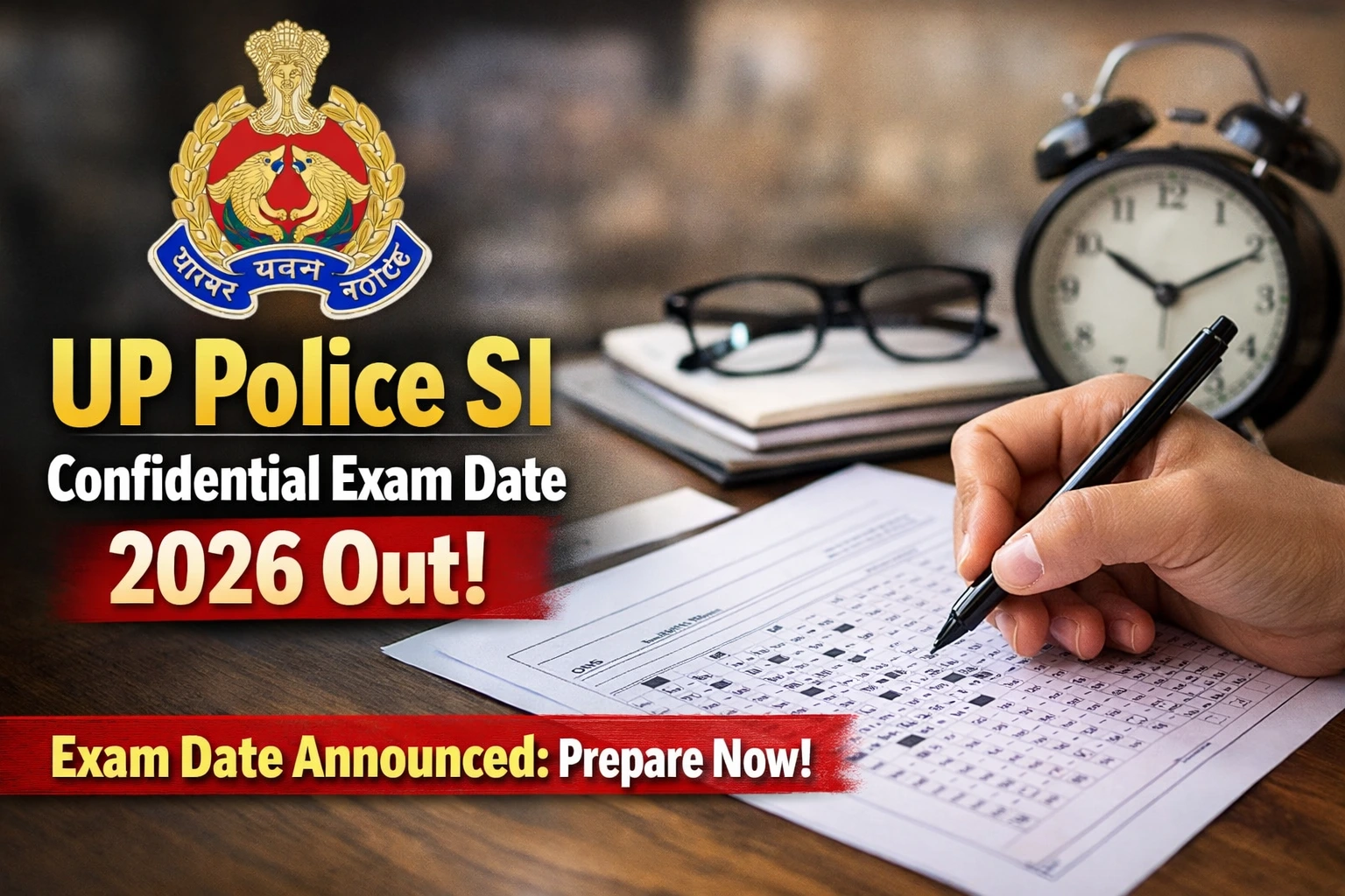 UP Police SI Confidential Exam Date 2026 Out: एडमिट कार्ड लिंक जारी