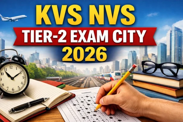 KVS NVS Tier-2 Exam City 2026