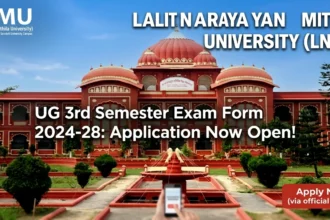 LNMU UG 3rd Semester Exam Form 2024-28