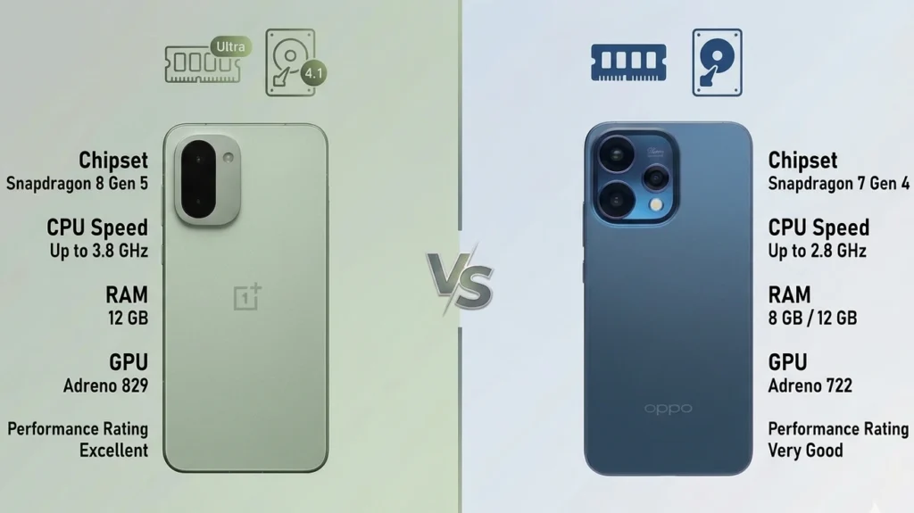 OnePlus 15R vs OPPO Reno15 – Full Comparison Table