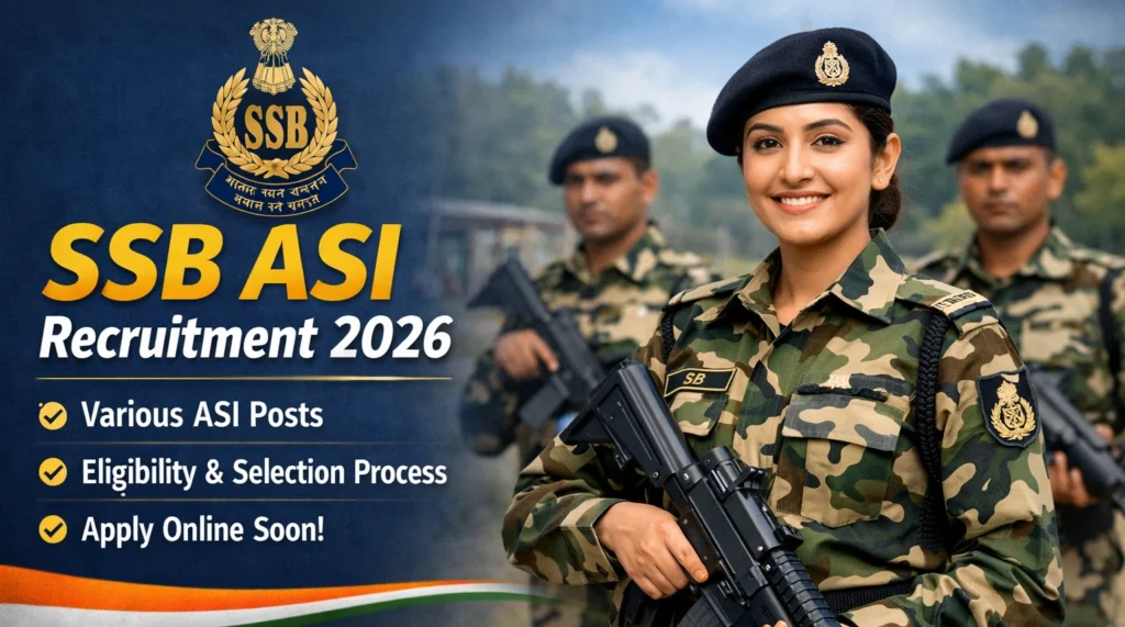 SSB ASI Recruitment 2026