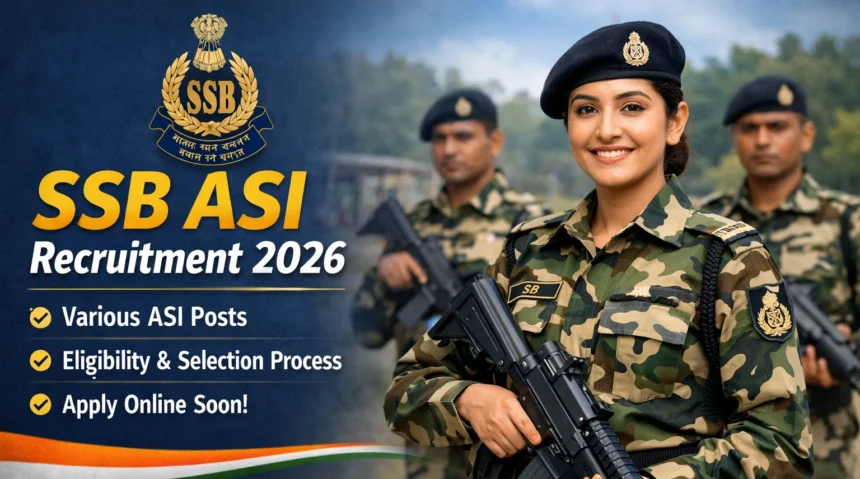 SSB ASI Recruitment 2026