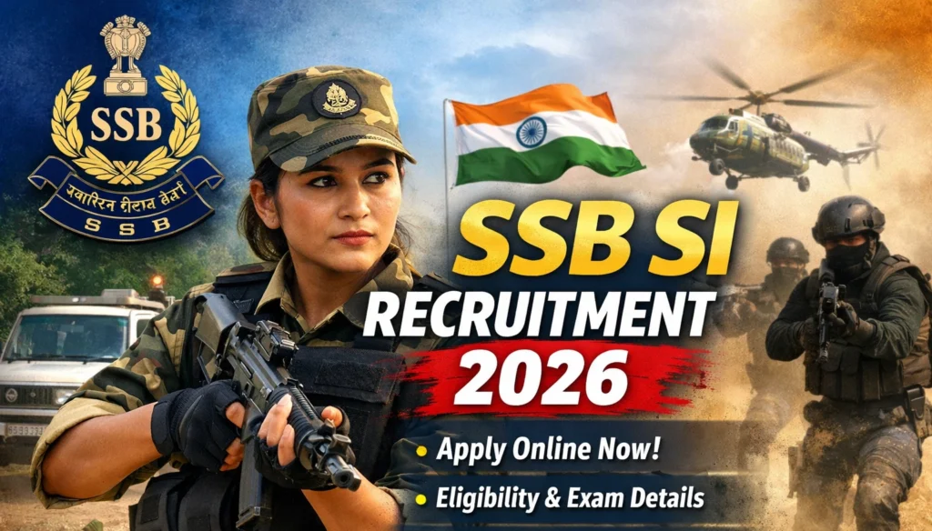 SSB SI Recruitment 2026