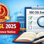 SSC CGL 2025 Post Preference Notice