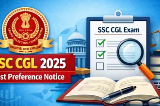 SSC CGL 2025 Post Preference Notice