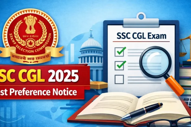 SSC CGL 2025 Post Preference Notice