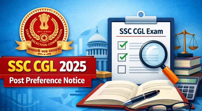 SSC CGL 2025 Post Preference Notice