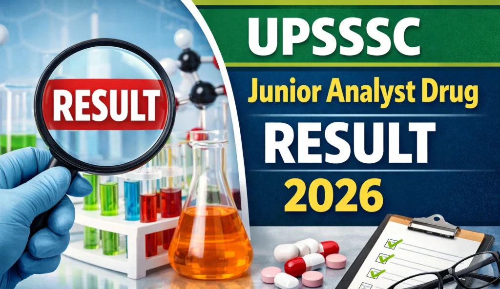 UPSSSC Junior Analyst Drug Result 2026
