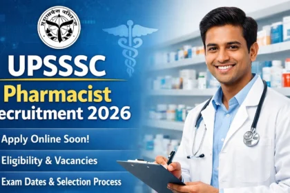 UPSSSC Pharmacist Recruitment 2026