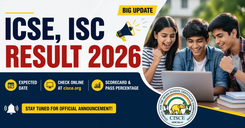 ICSE, ISC Result 2026