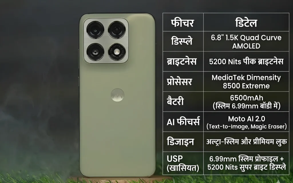 Motorola Edge 70 Pro 5G Features