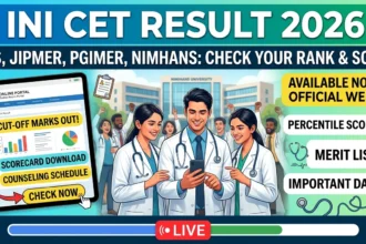 INI CET Result 2026 OUT