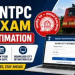 RRB NTPC UG Exam City Intimation
