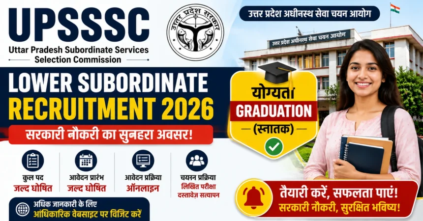 UPSSSC Lower Subordinate Recruitment 2026