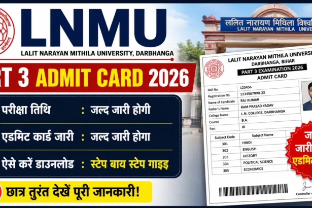 LNMU Part 3 Admit Card 2026