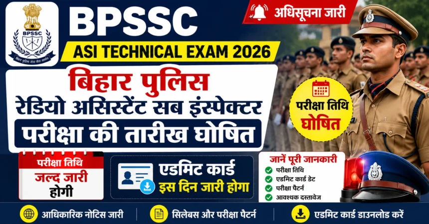BPSSC ASI Technical Exam Date 2026