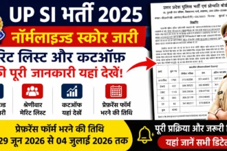 UP Police SI Final Result 2025