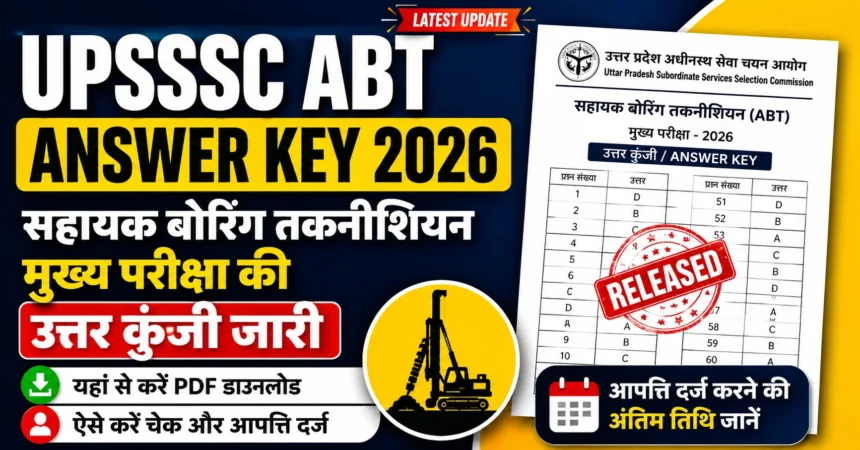 UPSSSC ABT Answer Key 2026