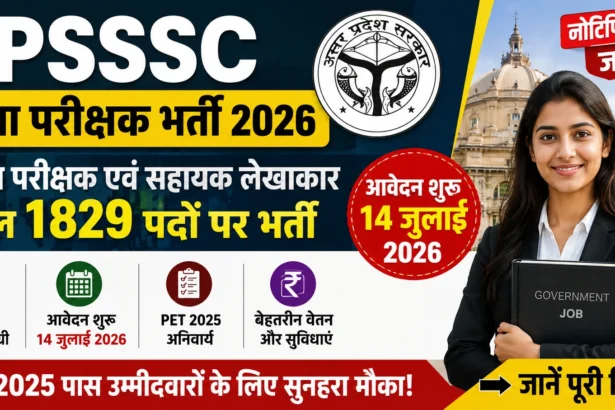 UPSSSC Auditor Recruitment 2026